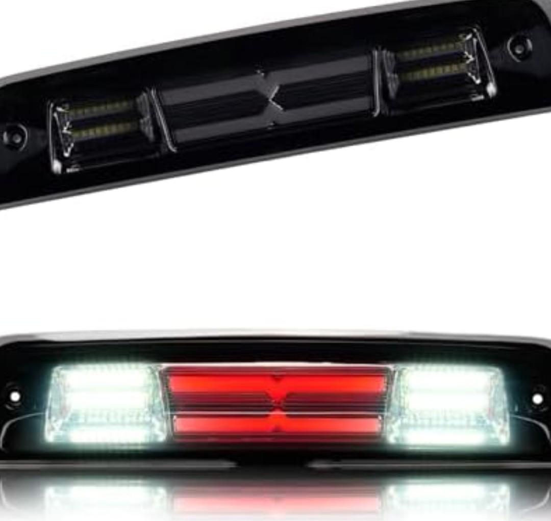 Cxdar Third 3rd Brake Light LED for 2009-2017 Dodge Ram 1500, High Mount Rear Brake Lights Assembly for 2010-2017 Ram 2500 3500, Waterproof Center Cab Stop Cargo Light