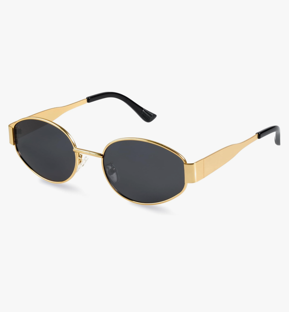 livho 2025 Trendy Oval Sunglasses - Stylish Polarized Shades for Everyday - Retro Metal Frames