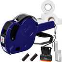 Perco Lite 1 Line Price Gun with Price-Marking Labels Kit  Includes 5,000 Blank White Labels, 1 Gun Clip, 2 Ink Rollers  1 Ink Roll & Labels Preloaded  Ideal for Retail Pricing, Inventory, and More