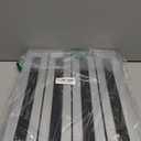 Adjustable Height Aluminum RV Step, Stable Foldable Platform Step Stool, Supports Up to 1,000 lb, Non-Slip Rubber Feet and Platform Mat, Easy to Carry (Silver)