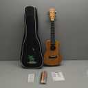 CAHAYA Concert Ukulele Kit Beginner Starter 23 Inch with Gig Bag, Rainbow Strap, Fretboard Stickers, for Adults Sapele, Model CY0070 (Dark Brown)