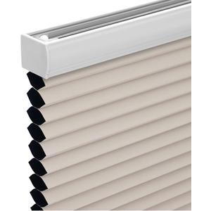 Changshade Cordless Cellular Shades, Blackout Honeycomb Shades for Windows, Pull Down Pleated Blinds, Easy to Install for Indoor Windows and French Doors,42" W x 72" H, Beige