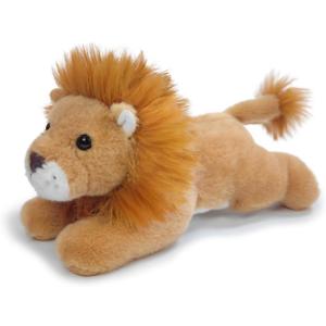 Lion Stuffed Animal for Kids,8 inch Realistic Animal Plush Toy Lying Down Posture Animals,Plush Lion for Boys Girls Adult Birthday Hug Teaching(S-Lion)