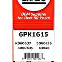 Bando USA 6PK1615 OEM Quality Serpentine Belt
