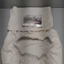 H.VERSAILTEX 100% Waterproof Bar Stool Cover Stretch Counter Stool Pub Chair Slipcover for Dining Room Removable Soft Thick Solid Fleece Fabric Bar Stool Slipcovers Set of 1, Ivory