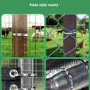 Sinlon 100pcs Heavy Duty Stainless Steel Fence Ties 11.8 inch Metal Zip Ties for Chain Link Fence, Chicken Coop, Dog Fence, Outdoor Fencing & Thermal Insulation (304 Stainless Steel Cable Ties)