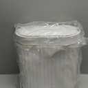 ELPHECO Automatic Motion Sensor Trash Can - 2 Gallon Slimline for Bathroom, Bedroom, Kitchen, Office - White with Gold Trim