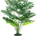 Der Rose 28" Fake Plants Large Artificial Monstera Faux Potted Plants Indoor Tall Tree for Living Room Decor (White)