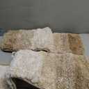 OLANLY Bathroom Rugs Sets 3 Piece, Soft Microfiber Absorbent Bath Mat, U-Shaped Contour Toilet Mat and Toilet Lid Cover, Quick Dry, Machine Washable, Toilet Cover and Rug Set for Bathroom, Tan (30" x 20" + 24" x 20" + 17.5" x 15")