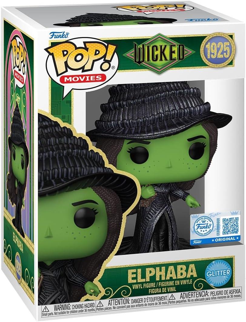 Funko Pop! Movies: Wicked Pt. 2 - Elphaba - Glitter - Collectable Vinyl Figure - Gift Idea - Official Merchandise - Toys for Kids & Adults - Movies Fans - Figure for Collectors