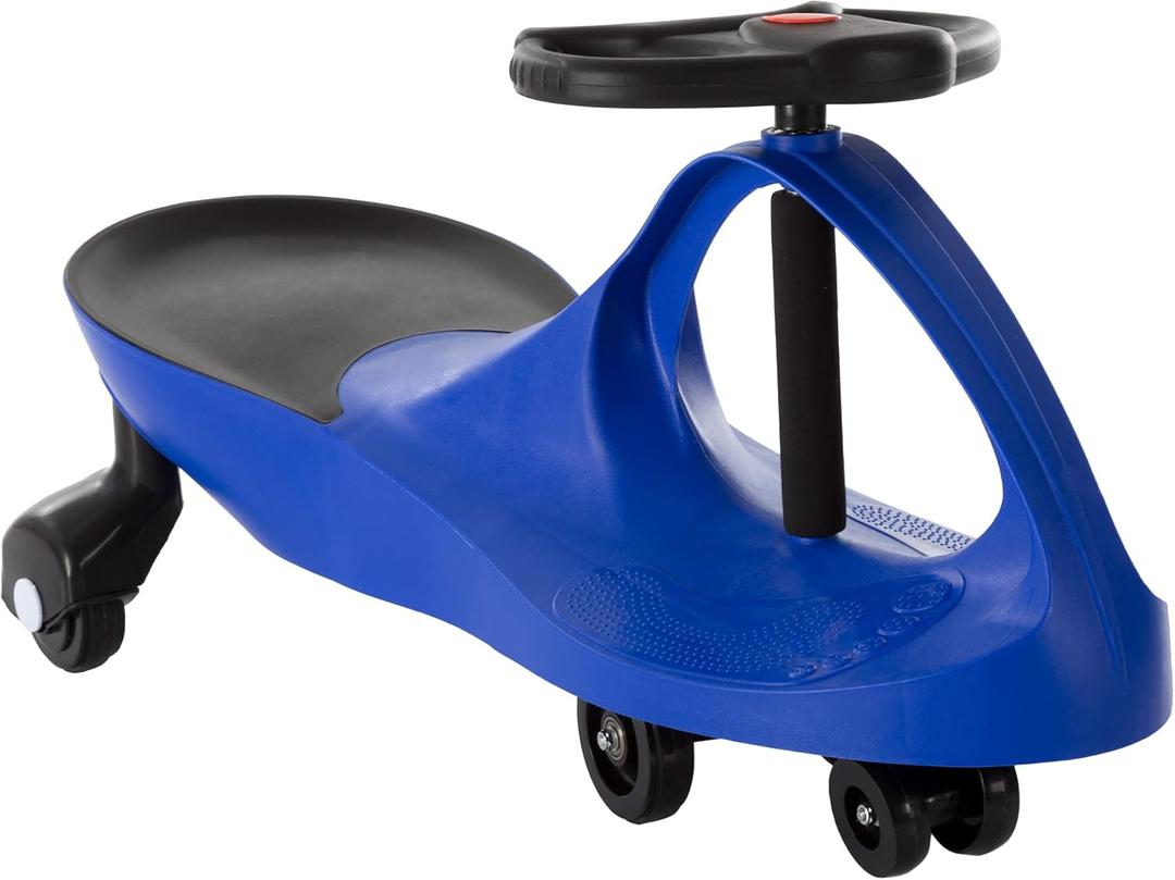 Wiggle Car - Ride on Toy for Ages 3 and Up - Toddler Ride on Toys with no Batteries, Gears, or Pedals Just Twist, Wiggle, and Go by Lil Rider (Blue)