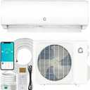 Garvee 11500 BTU Mini Split AC/Heating System, 115V WIFI Enabled Energy Efficient Mini Split Unit,Wall-Mounted Split Air Conditioner,Cools Up to 750 Sq.Ft, Heat Pump & Installation Kits
