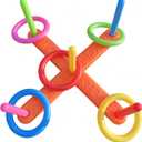 Ring toss Game for Kids Outdoor, Yard Toss Game for Kids & Family - Ring Toss Games, Indoor and Outdoor Sports Toys, Beach Toys, Swimming Pool Toy, Children's Birthday Gift.