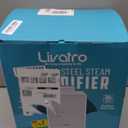 Stainless Steel Humidifier, 3L Warm Mist Humidifier, Easy Clean with Warm Steam Humidifier, Healthy Air Mist Humidifiers for Bedroom Living Room, with Sleep Mode and Auto-off Setting