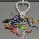 Interactive Cat Toys for Indoor Cats, Automatic Hanging Door Feather Toy Mouse & Ribbon Wand Teaser,USB-Rechargeable Self Play Chase Exercise Feather Toys for Bored Indoor Adult & Kitten Cats (White)