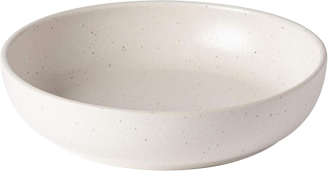 Casafina Ceramic Stoneware Soup & Pasta Bowl - Pacifica Collection, Vanilla | Microwave & Dishwasher Safe Dinnerware | Food Safe Glazing | Restaurant Quality Tableware