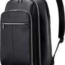 Samsonite Classic Leather Backpack, Black, One Size