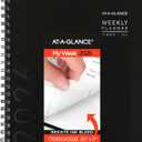 AT-A-GLANCE 2026 Appointment Book Planner, Weekly & Monthly, 8.25" x 11", Large, Half-Hourly, Contemporary, Black (70950X0526)