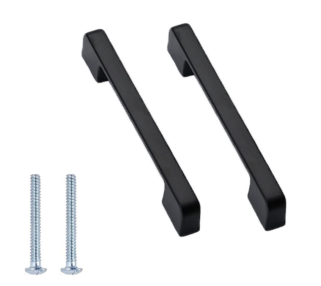 8pcs Black Cabinet Handles, Matte Pull Handle, 5 inch Hole Center Handle Drawer, Furniture Hardware Drawer Pulls. (MH0128B)