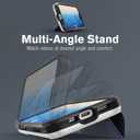 VENA vCommute for iPhone 16 Pro Wallet Case, [Military Grade Drop Protection] Flip Leather Cover Slot Card Holder with Kickstand - Blue
