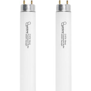 18 Inch F15T8/DL Fluorescent Light Bulbs, 6500K Daylight, T8 15 Watts Replacement Bulbs, Fluorescent Tube for Counter and Cabinet Fixtur, G13 Base - 2 Pack