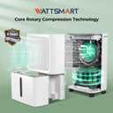 2,500 Sq.Ft Dehumidifier for Basement with Drain Hose, MAX 34 Pint Dehumidifiers for Home with 3 Modes, Smart Humidity Control & Display, 24HR Timer, Auto Defrost for Large Room, Bathroom,Bedroom