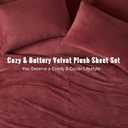 Sleep Philosophy Micro Plush Fleece Sheet Set, Queen Size, Burgundy, 4-Pcs
Soft Double-Sided Plush Flannel-Like Bedding, Warm Fluffy Velvety Feel, 200GSM, Cold-Season Brushed Sheets, 14" Deep Pocket