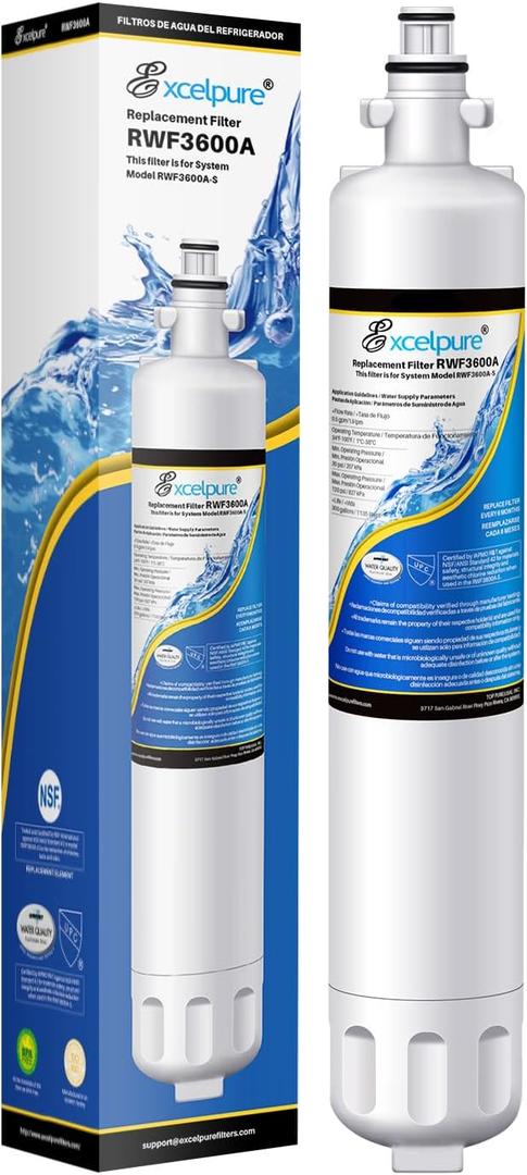 Refrigerator Water Filter Replacement Cartridge, Compatible with GE RPWF, RWF3600,1PACK