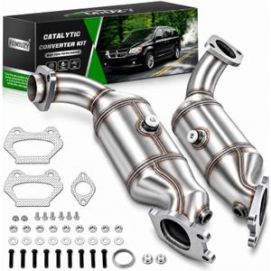 Catalytic Converter Kit Direct-Fit Dodge Grand Caravan 2011 2012 2013 2014 2015 2016 2017 2018 2019 2020 Chrysler Town Country 200 Journey Avenger Ram C/V Volkswagen Routan 3.6L V6 16779 16780
