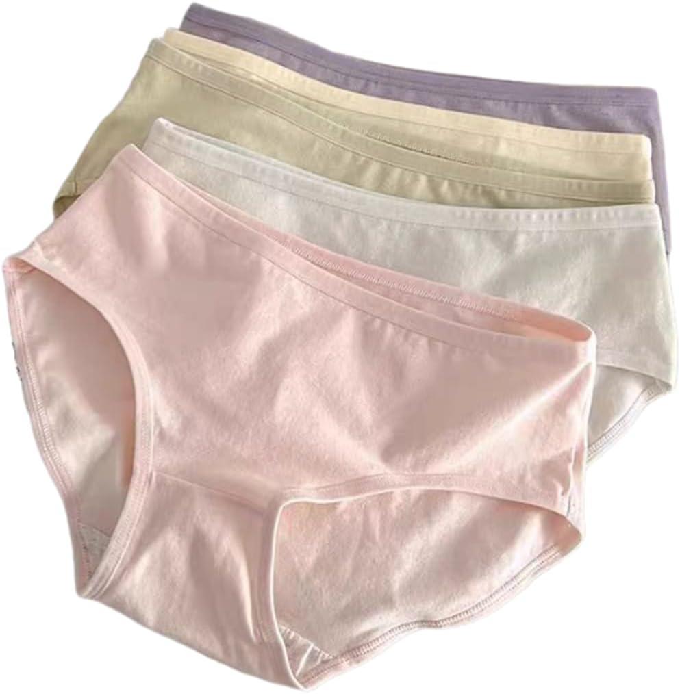 5-Pack Womens Cotton Bikini Panties, Ultra Soft Breathable Underwear (Large)