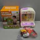 55 PCS Claw Machine for Kids, Vending Machine with Lights Sound, Electronic Prize Dispenser for Kids Girls, Claw Toys Game Gifts for 4 5 6 7 8 Years Old Girls Boys