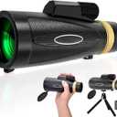 Monocular Telescope, 16X55 High Power HD Monocular with Smartphone Holder & Tripod, Waterproof Monocular with Durable and Clear FMC BAK4 Prism for Bird Watching, Camping, Hiking