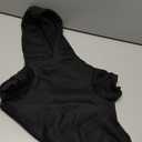 Dog Sweaters for Medium Dogs Dog Hoodie Pet Sweater Soft Solid Brushed Fleece Pet Clothes Hoodie Sweatshirt with Pocket(Black-M)