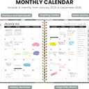 2026 Planner, Weekly and Monthly Planner for Women, January 2026 - December 2026, Hardcover 2026 Calendar Planner Book with Tabs, Inner Pocket, Spiral Bound, Perfect for Office Home School Supplies - A5 (6.3" x 8.5"), Citrus Bloom