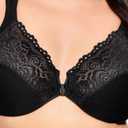Glamorise Full Figure Plus Size Wonderwire Front-Closure Bra Underwire 38F