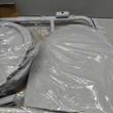 Drive Medical 11148-1 Folding Steel Bedside Commode Chair, Portable Toilet, Supports Individuals Weighing Up To 350 Lbs, with 7.5 Qt. Bucket and 13.5 Inch Seat, Grey