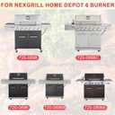 Full-Size Griddle Inserts for Nexgrill Home Depot 6 Burner 720-0896B 720-0896 720-0896C 720-0896E 720-0896CP Gas Grill Replacement Parts, Flat Top Griddle for Nexgrill 730-0898A 730-0898, Carbon Steel