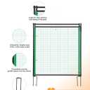 Temporary Fence Gate,3' Height,Garden Fence Mesh Door, Free Open and Close Boundary for Garden Backyard Outdoor Animal Protect, Non Electric Safe for Children and Dog