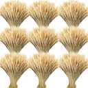 Geosar 800 Stems Dried Wheat Stalks for Decor Natural Wheat Grass Sheaves Bundle Farmhouse Artificial Flowers Arrangement for DIY Wedding Table Home Centerpieces Party Decorative (16 Inch) Only 8