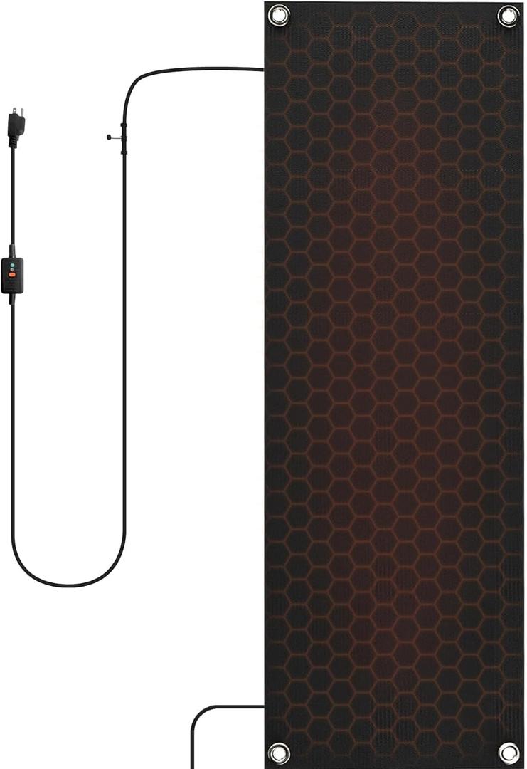 mestyl Heated Snow Melting Mats Outdoor, 20 x 60 Inch Heated Outdoor Mats, Snow and Ice Melting Mats No-Slip Winter Outdoor Heated Mats for Walkway, Sidewalks, Driveway, Stair, Steps, Decks