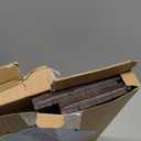 GEHE Sofa Arm Tray Table Flexible/Foldable Couch Arm Tray Armrest Table Perfect for Drink Snacks Great Arm Table for Couch Armrest (16.5" L x 13.25" W x 0.4" H, Mahogany)