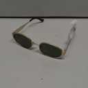 livho 2025 Trendy Oval Sunglasses - Stylish Polarized Shades for Everyday - Retro Metal Frames, Gold/ Green