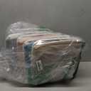 Geiserailie 6 Pcs 11 x 11 Inch Cube Storage Bins Fabric Storage Organizer Bins Foldable Cube Baskets with Sturdy Carry Handles Wicker Baskets for Home (Multicolored)