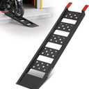 LIEKUMM 40" Heavy Duty Motorcycle Ramp, 1100 lbs Single Loading Ramp for Pickup Trucks, Metal Dirt Bike Ramp for Truck Bed, E-Bike and Scooter Use