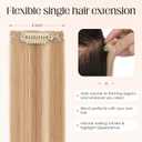 S-noilite Clip in Short Hair Extensions Remy Real Human Hair 6pcs Single Mini Clip on Hairpin Hairpiece for Women for Highlight, 10 inch Highlight Golden Brown & Blonde