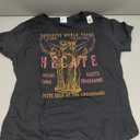 Hecate Distressed Band | Greek Mythology Triple Goddess T-Shirt (Black, L)