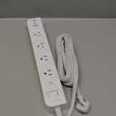 One Beat Extension Cord 15 ft,Surge Protector Power Strip with 8 Widely AC Outlets 3 USB(2 USBC),Flat Plug Power Strip,Desktop Charging Station with Overload Protection for Home,Office,Dorm,ETL Listed (White)