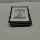 upsimples 8.5x11 Picture Frame Set of 5, Display Pictures 6x8 with Mat or 8.5 by 11 Without, Wall Gallery Photo Frames, Black