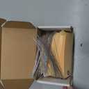 Label Tags with Wire Attached - 4 3/4" x 2 3/8" Box of 100 Blank Manila Tags with Reinforced Hole and Metal Wire Ties, Labels with Wire