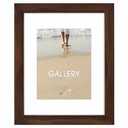 Malden Walnut Floating Glass Picture Frame, 16 x 20 inches